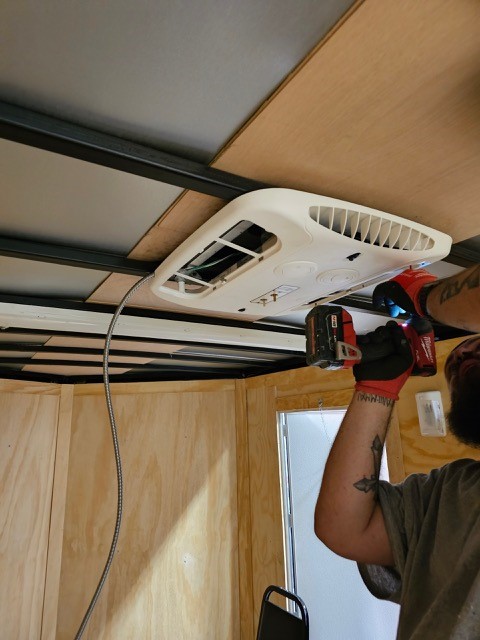 Installing a climate control system in a trailer